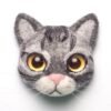 DIY Needle Felting Kit - Cute American Shorthair Cat Head