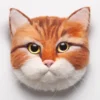 DIY Needle Felted Orange Tabby Cat Kit - 3D Animal Craft