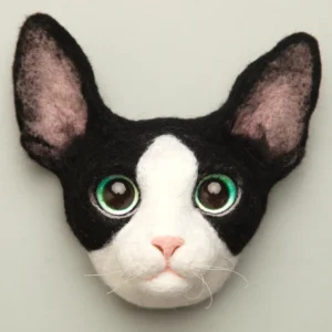 DIY Needle Felted Devon Rex Cat Kit for Beginners