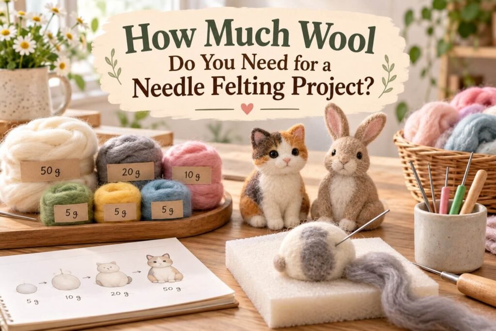 How Much Wool Do You Need for a Needle Felting Project?