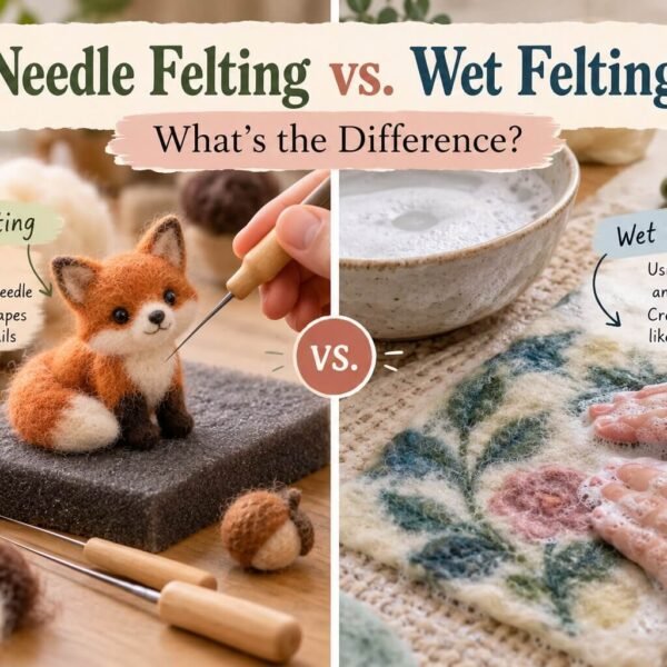 Needle Felting vs. Wet Felting: What’s the Difference?