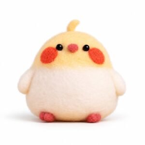 DIY Cute Cockatiel Needle Felting Beginner Kit