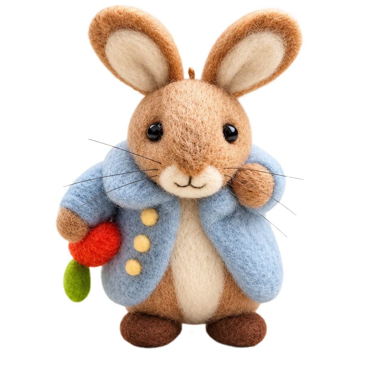 DIY Peter Rabbit Needle Felting Kit - Beatrix Potter Craft Kit