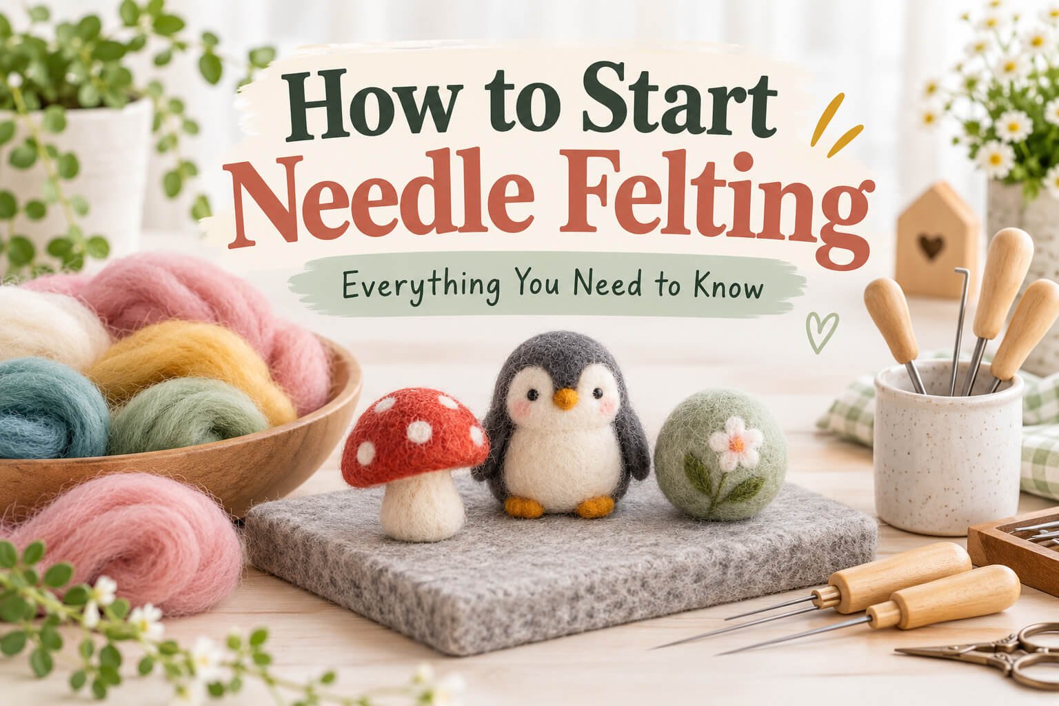 How to Start Needle Felting
