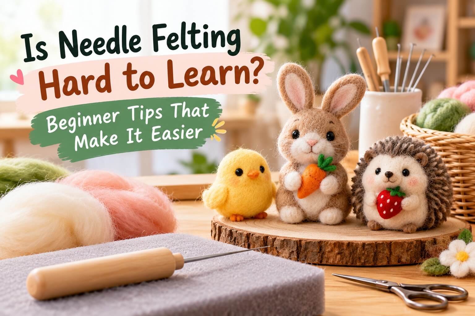 Is Needle Felting Hard to Learn