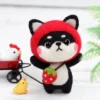 black-chai-strawberry-includes-felting-pad-3-felting-needles-includes-key-ring
