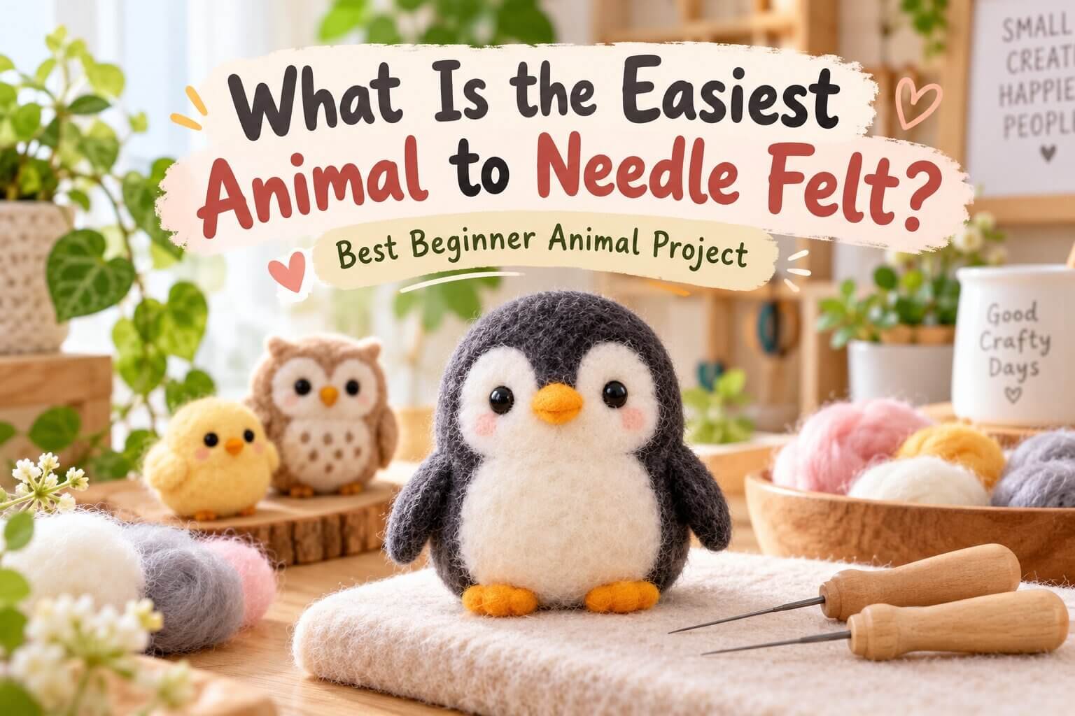 What Is the Easiest Animal to Needle Felt?