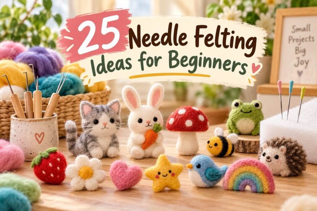 25 Needle Felting Ideas for Beginners (1)